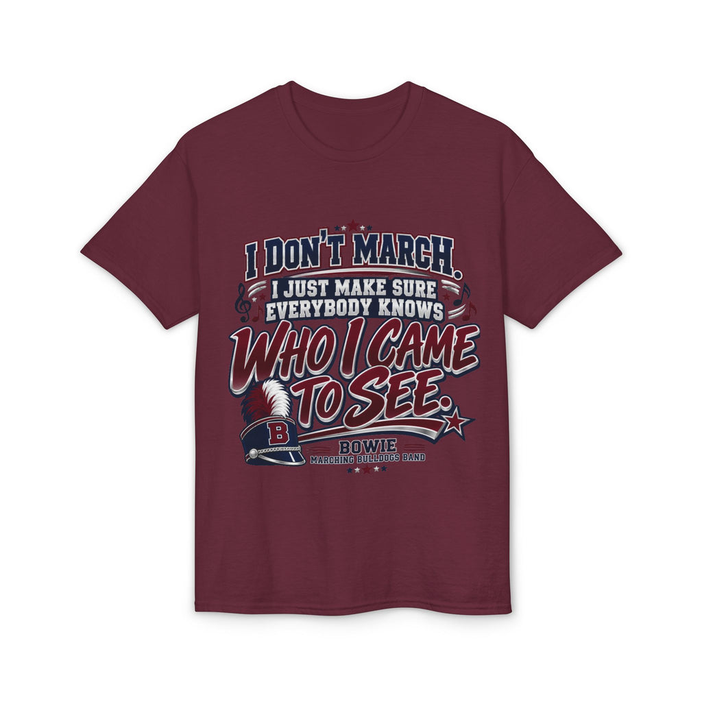 T-Shirt — 'I Don't March, I Came to See' Patriotic Parade Funny Tee