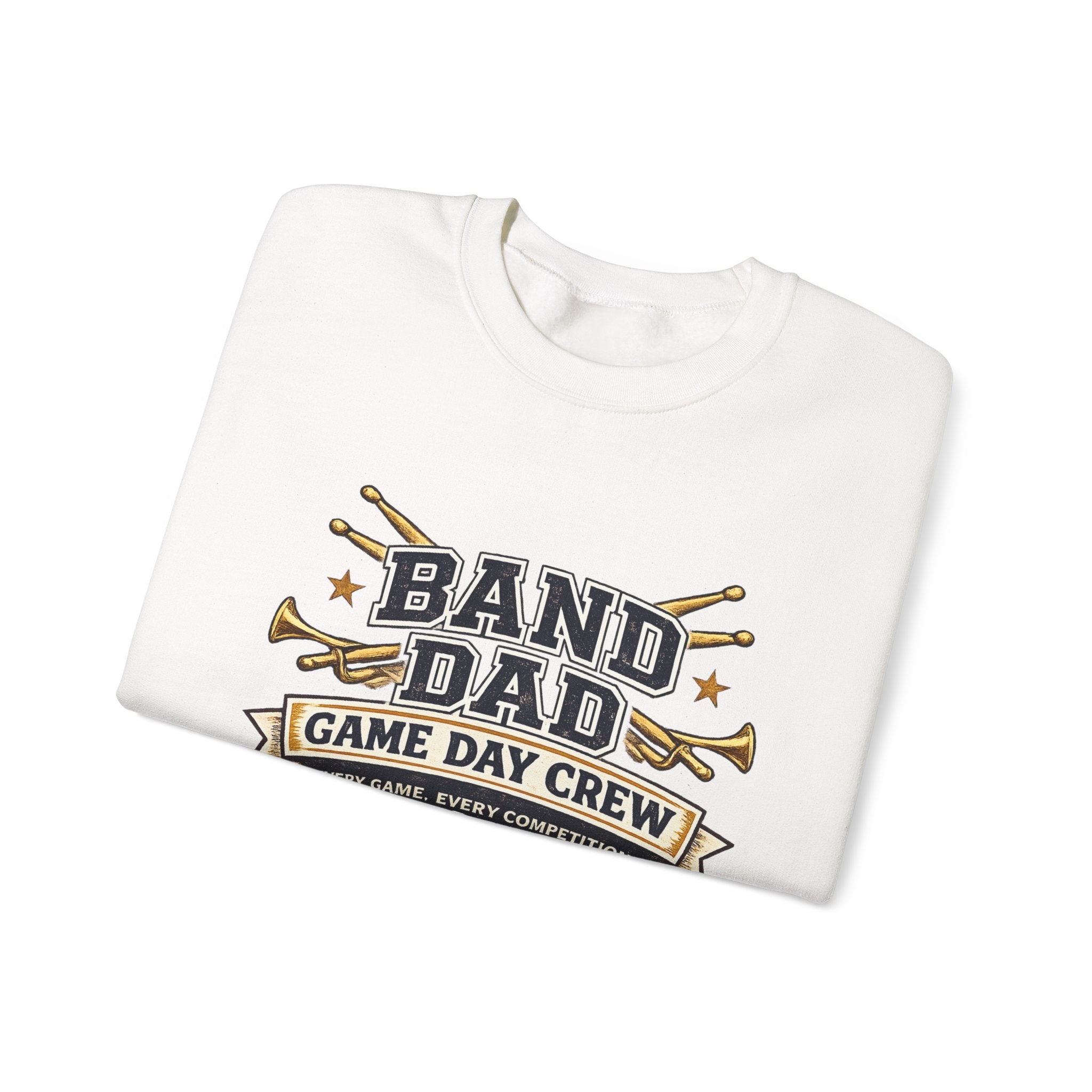 Band Dad Crewneck Sweatshirt — Game Day Crew Marching Band Dad Pullover