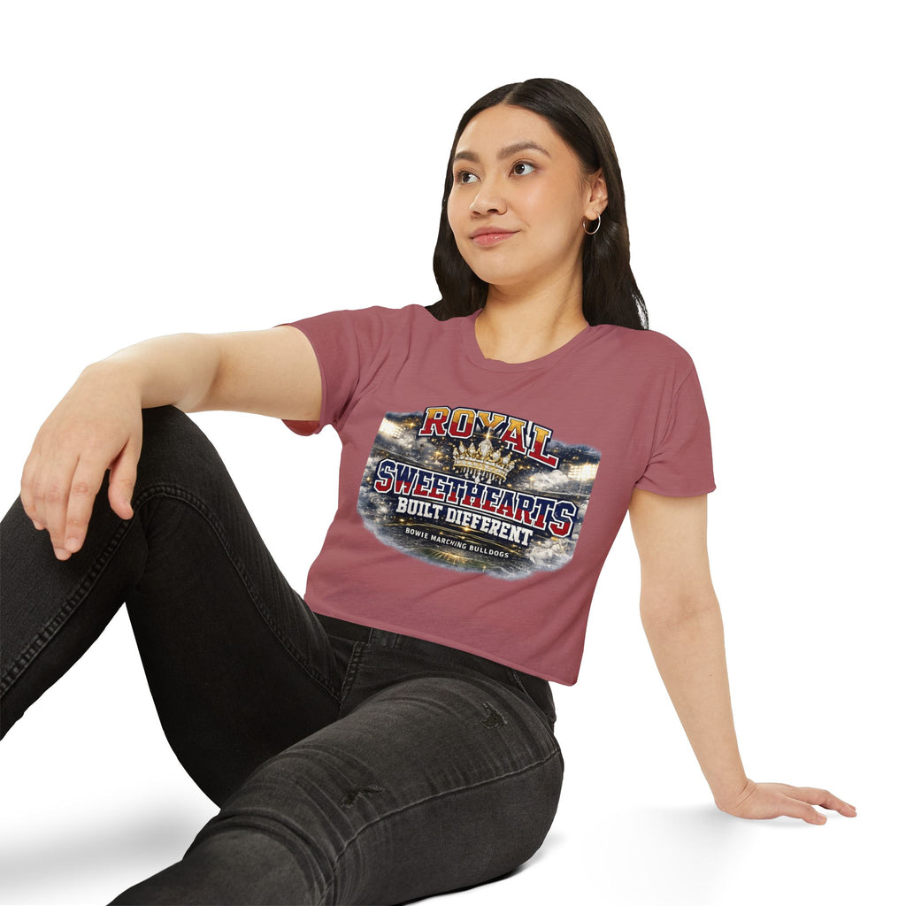 Festival Crop Top — "Royal Sweethearts Built Different" Graphic