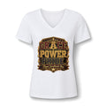 Grace Power Pride V-Neck Tee — "Royal Sweetheart Mom" Graphic Women's Shirt
