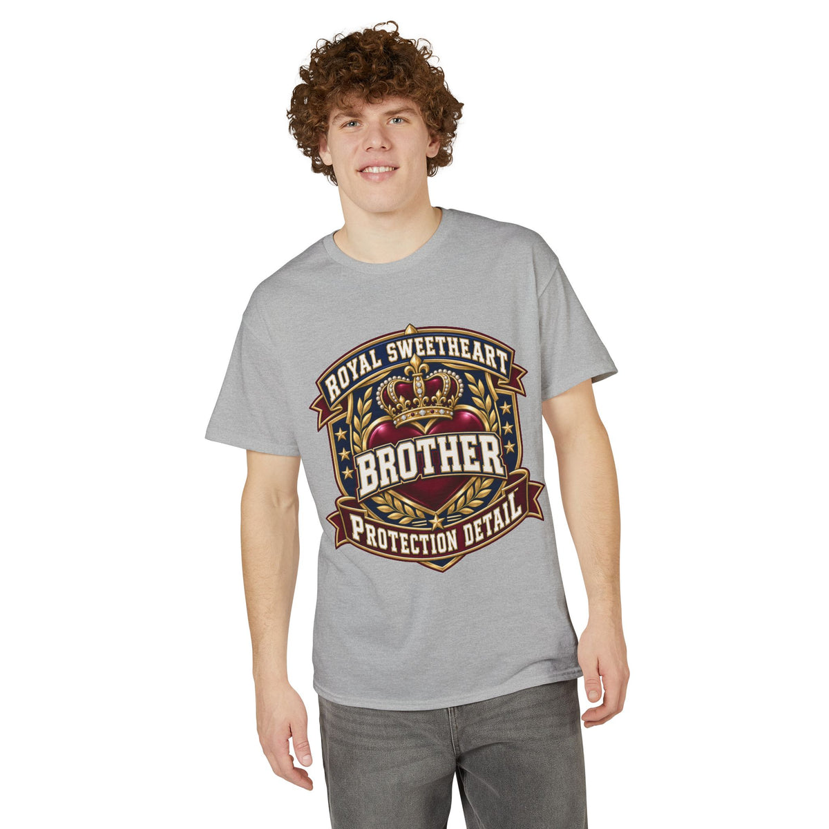 Brother Protection Detail Badge T-Shirt — Royal Sweetheart Crest Tee