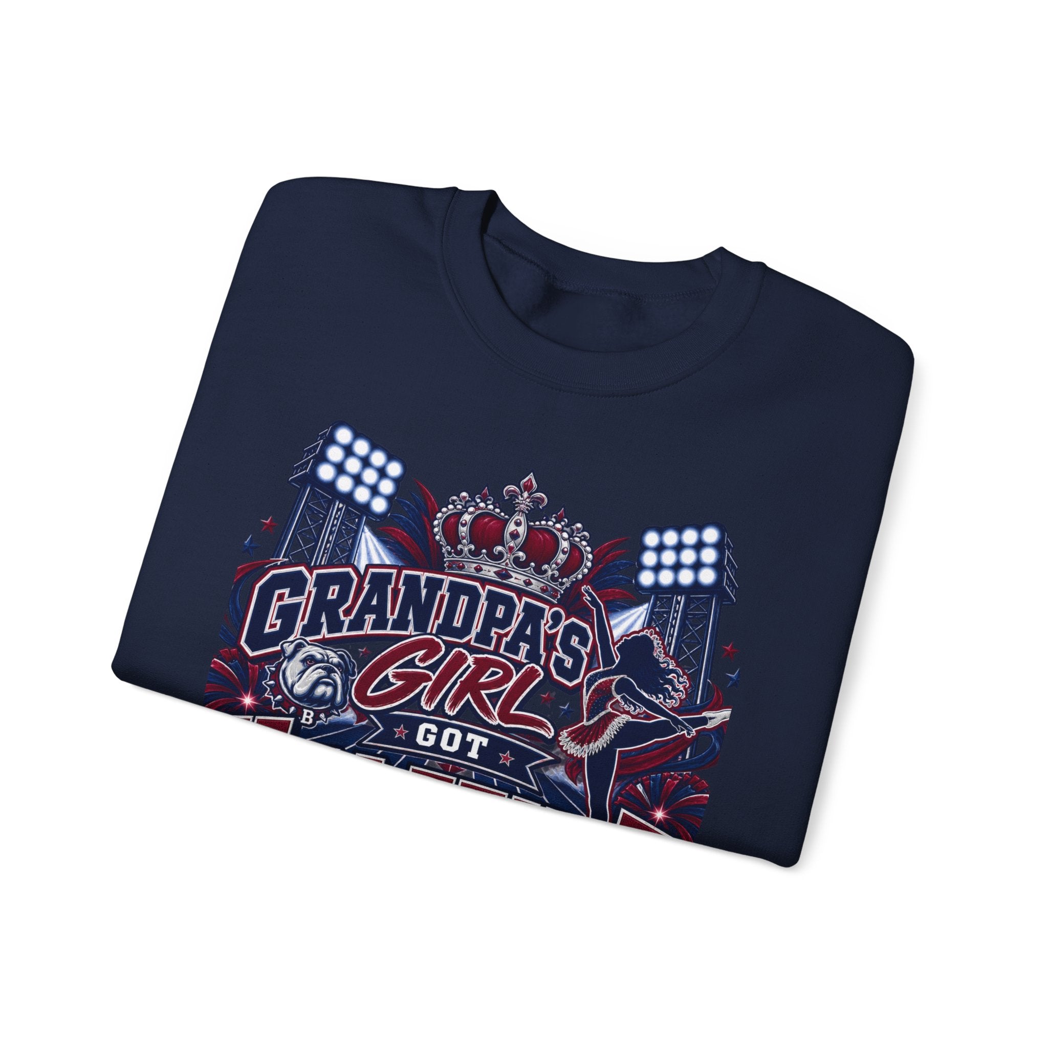 Grandpa’s Girl Got Halftime On Lock Crewneck Sweatshirt
