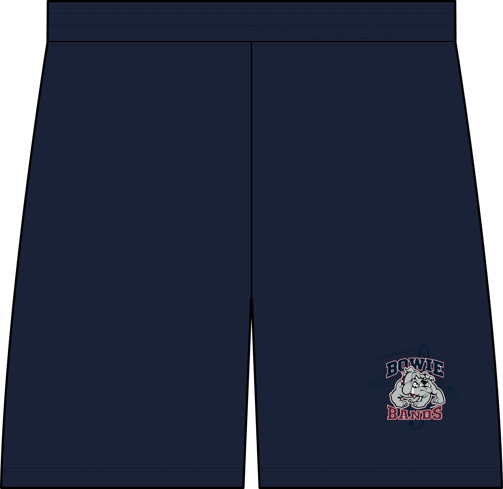 Bowie Marching Bulldogs Performance Athletic Shorts (REQUIRED)