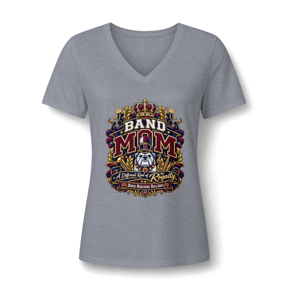 Women's Relaxed Heather CVC V-Neck Tee