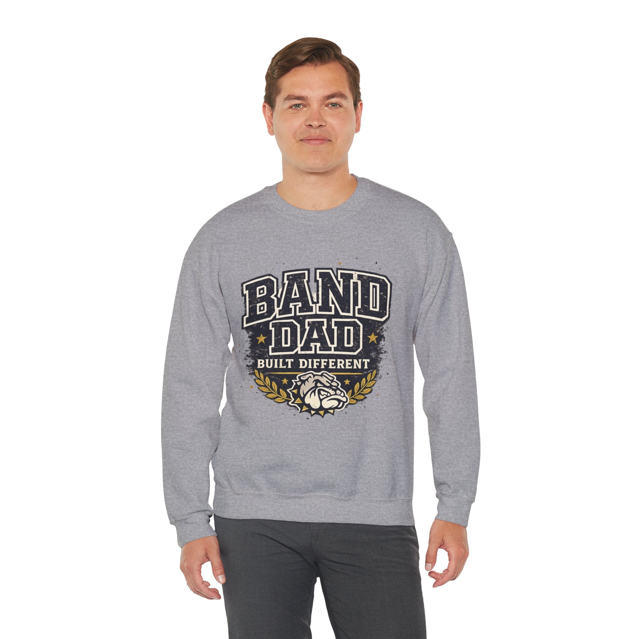 Band Dad Crewneck Sweatshirt — "Built Different" Proud Band Dad Pullover