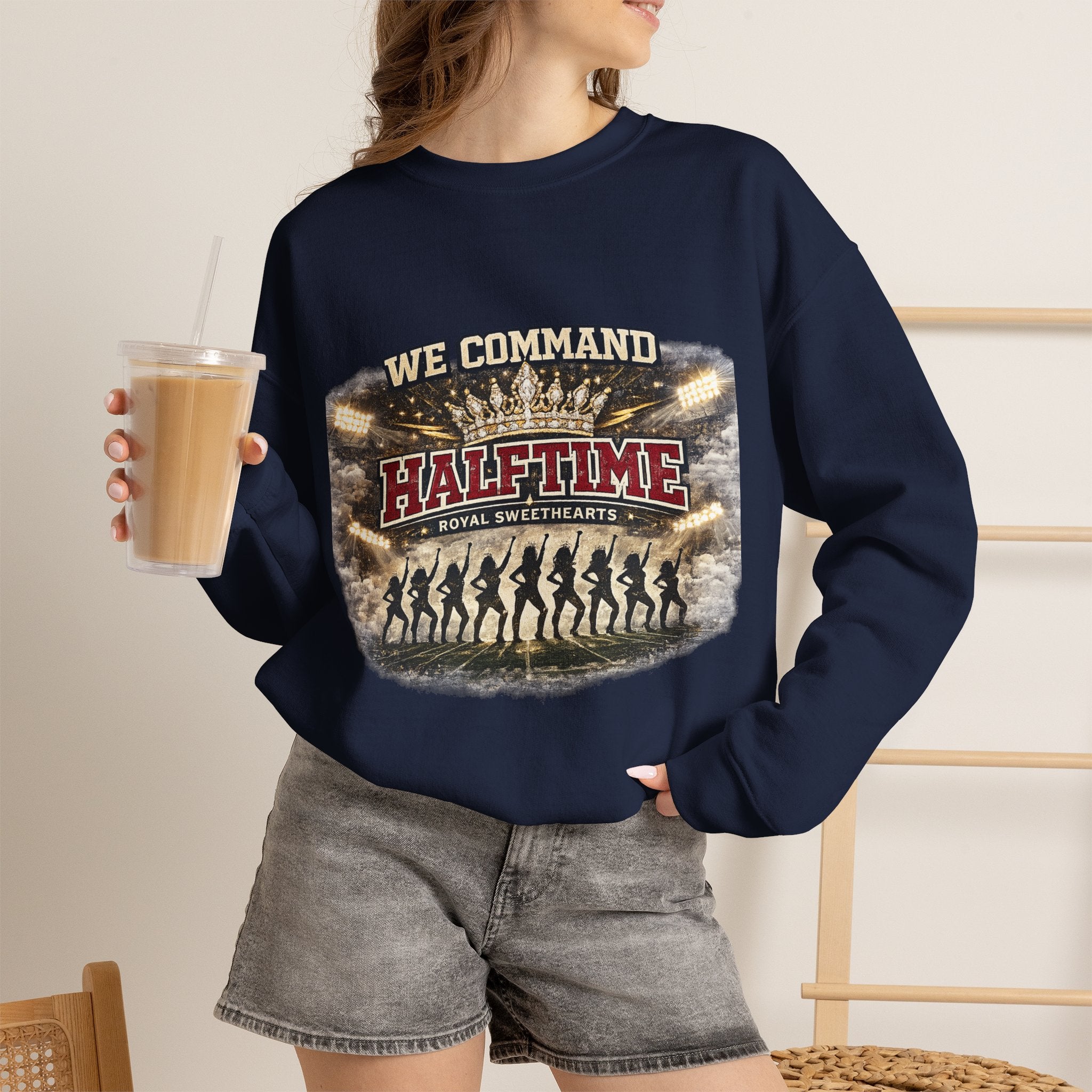 Halftime Command Crewneck Sweatshirt – We Command Halftime Football Design