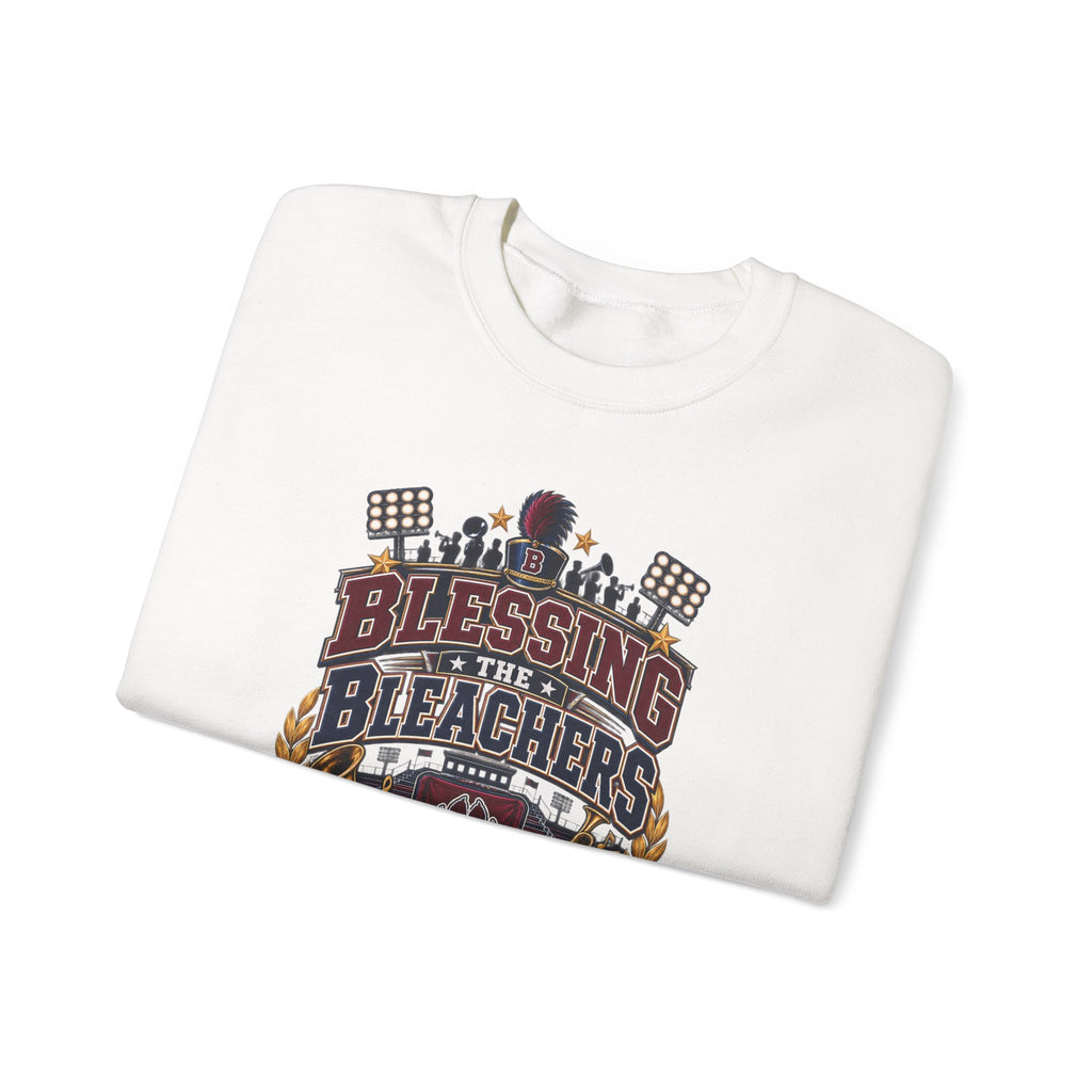 Crewneck Sweatshirt — "Blessing the Stands" High School Band Grandpa Design
