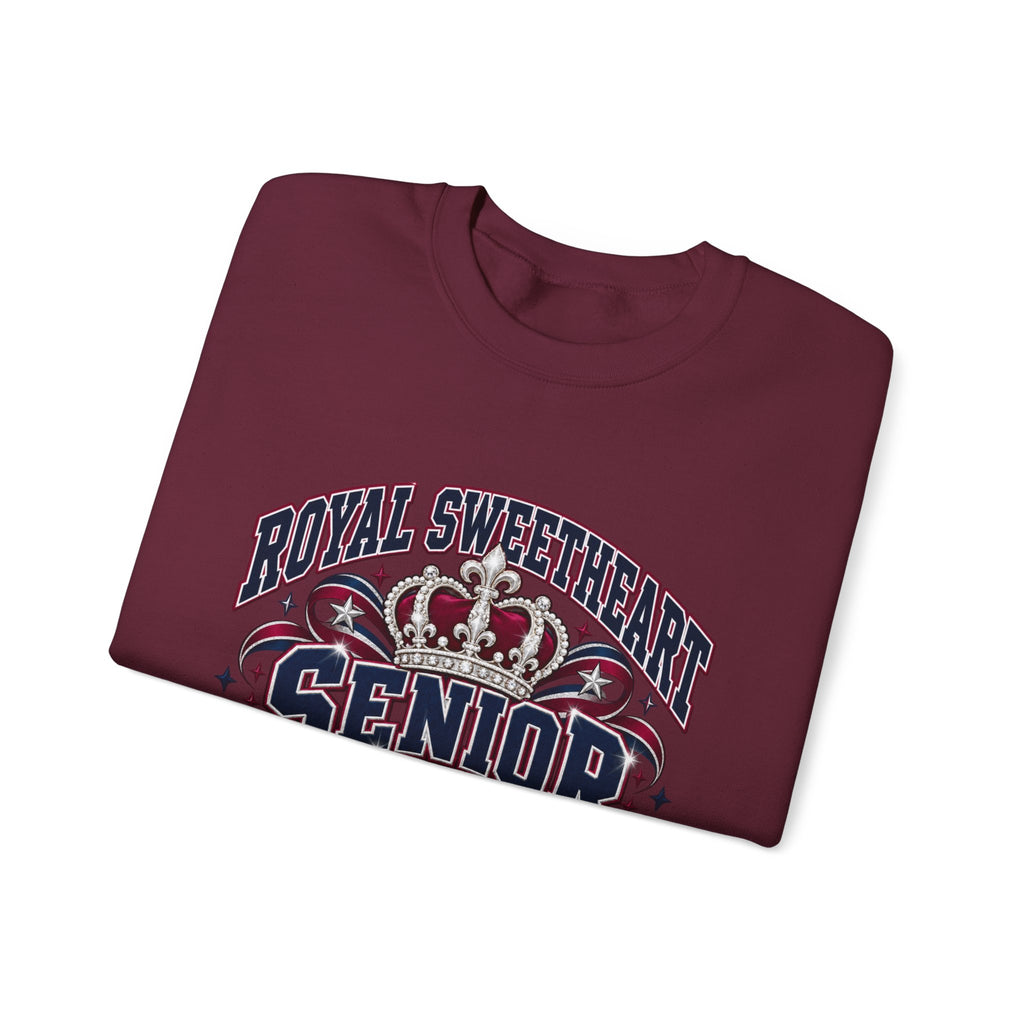 Senior 2027 Crewneck Sweatshirt – "Royal Sweetheart" Crown Design