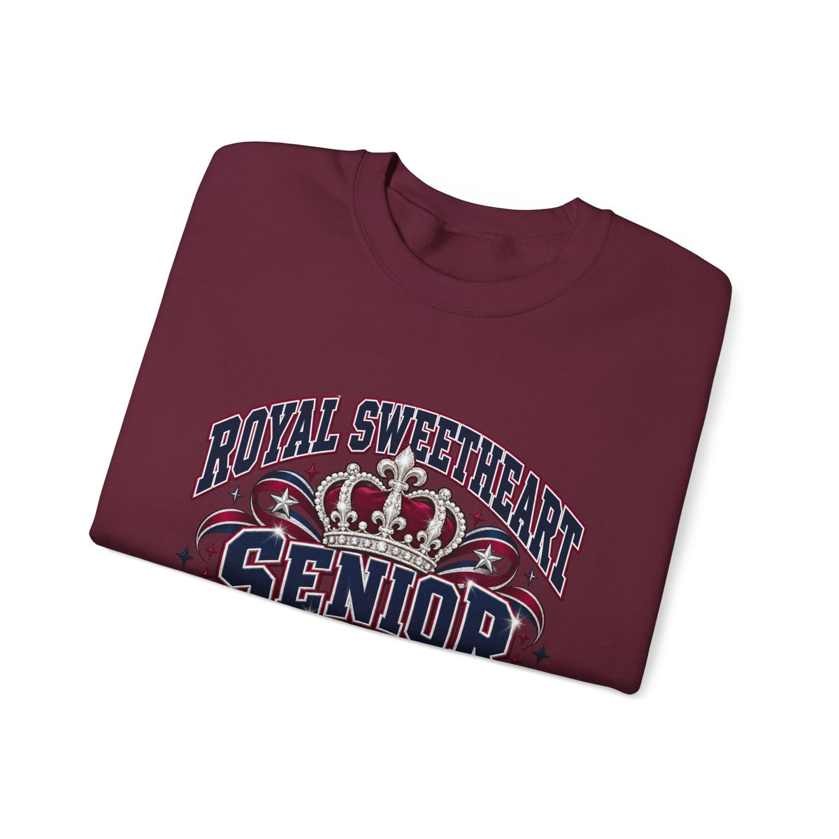 Senior 2027 Crewneck Sweatshirt – "Royal Sweetheart" Crown Design