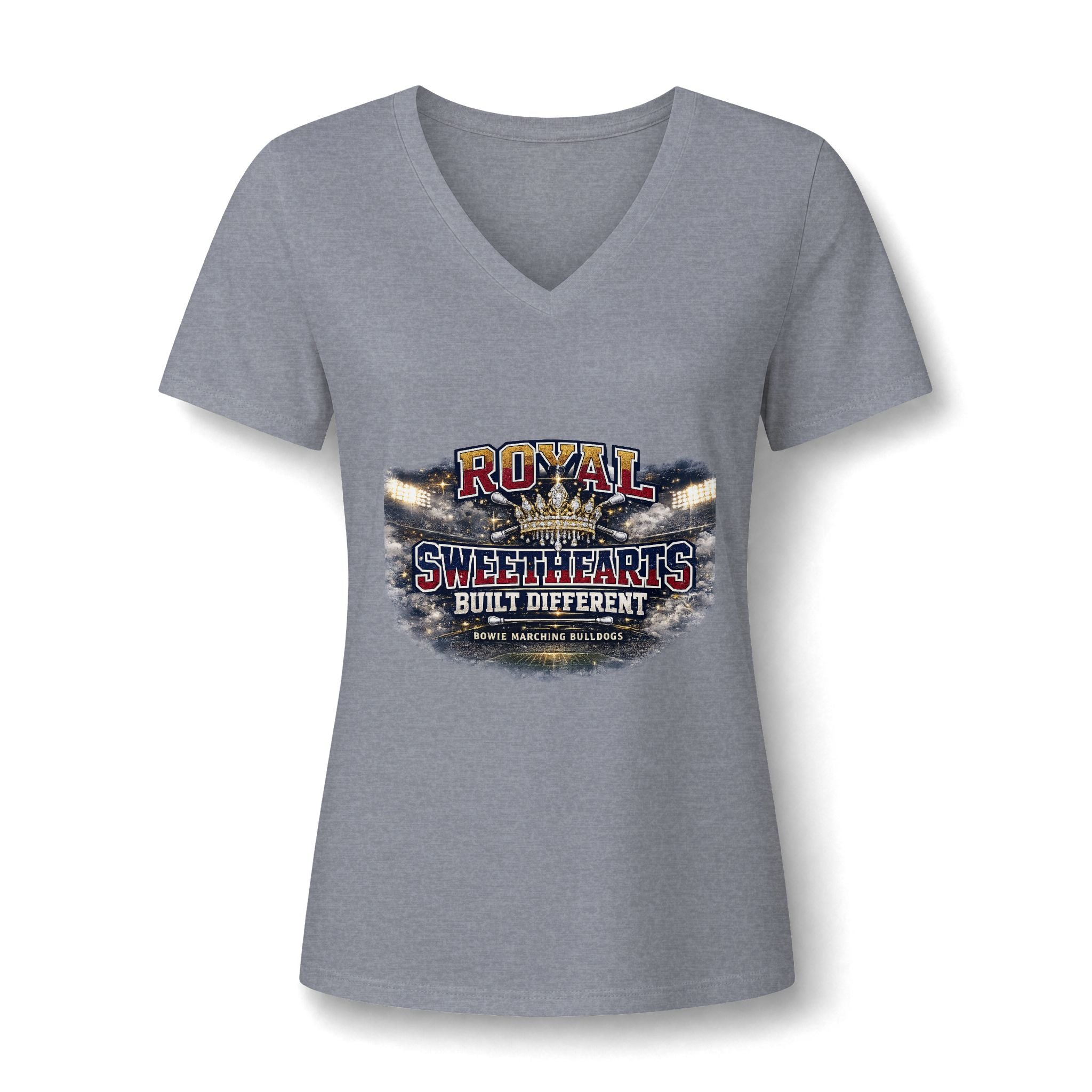 Royal Sweethearts V-Neck Tee — Built Different Vintage Graphic
