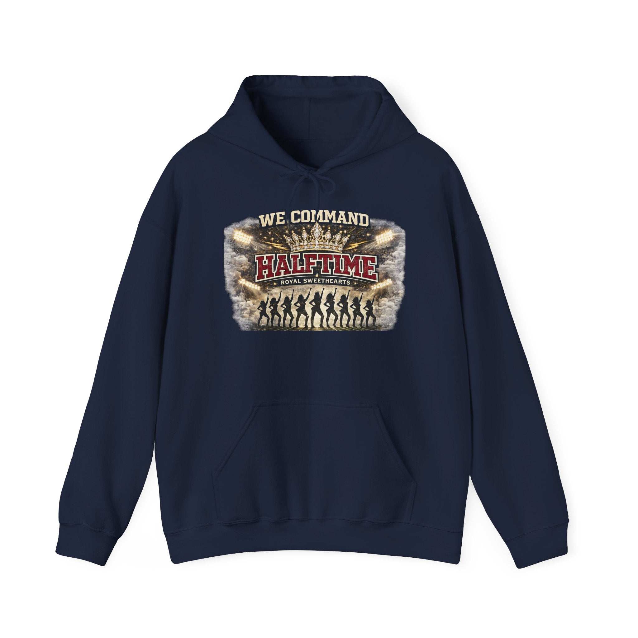 Halftime Command Hoodie — "We Command Halftime" Football Fan Pullover