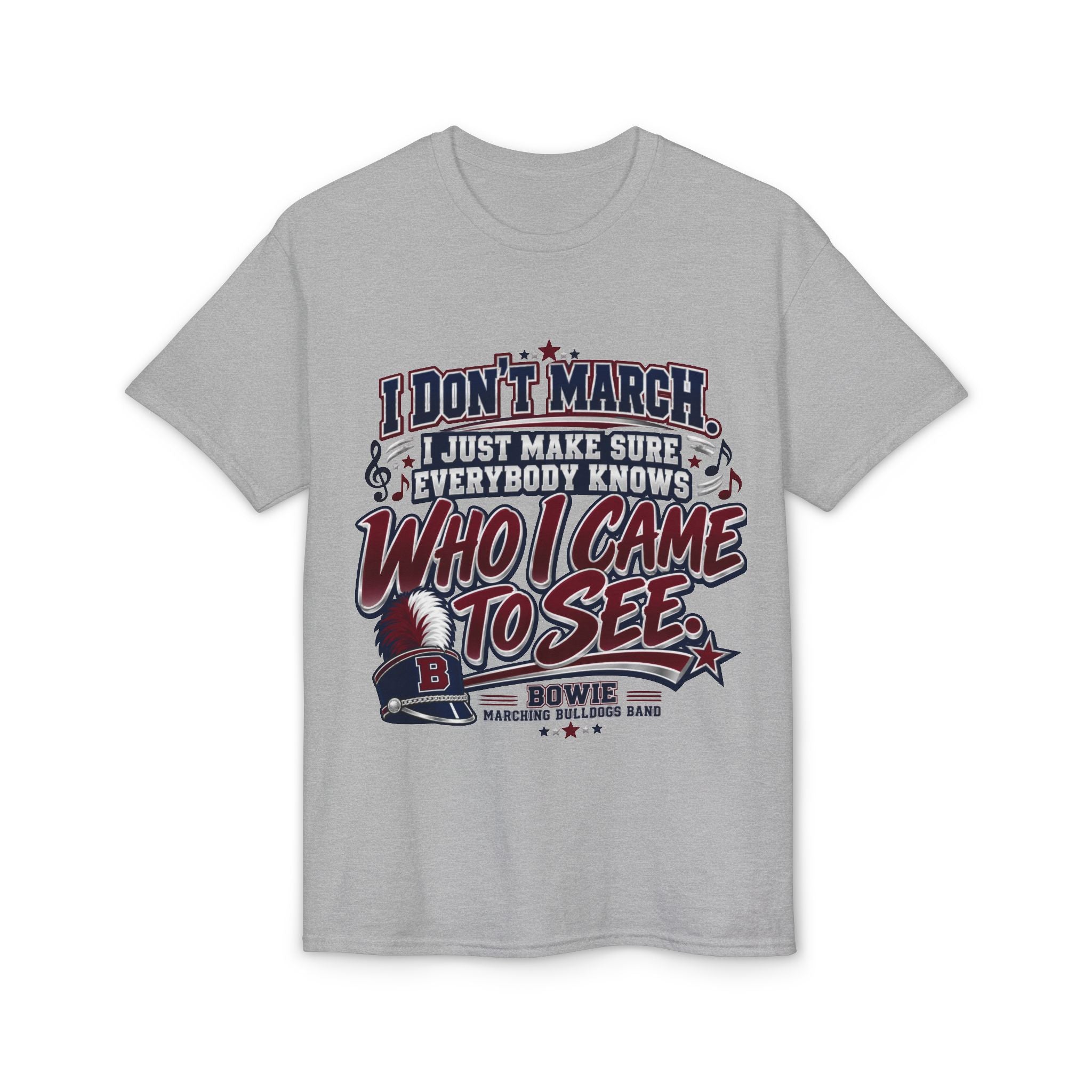 T-Shirt — 'I Don't March, I Came to See' Patriotic Parade Funny Tee