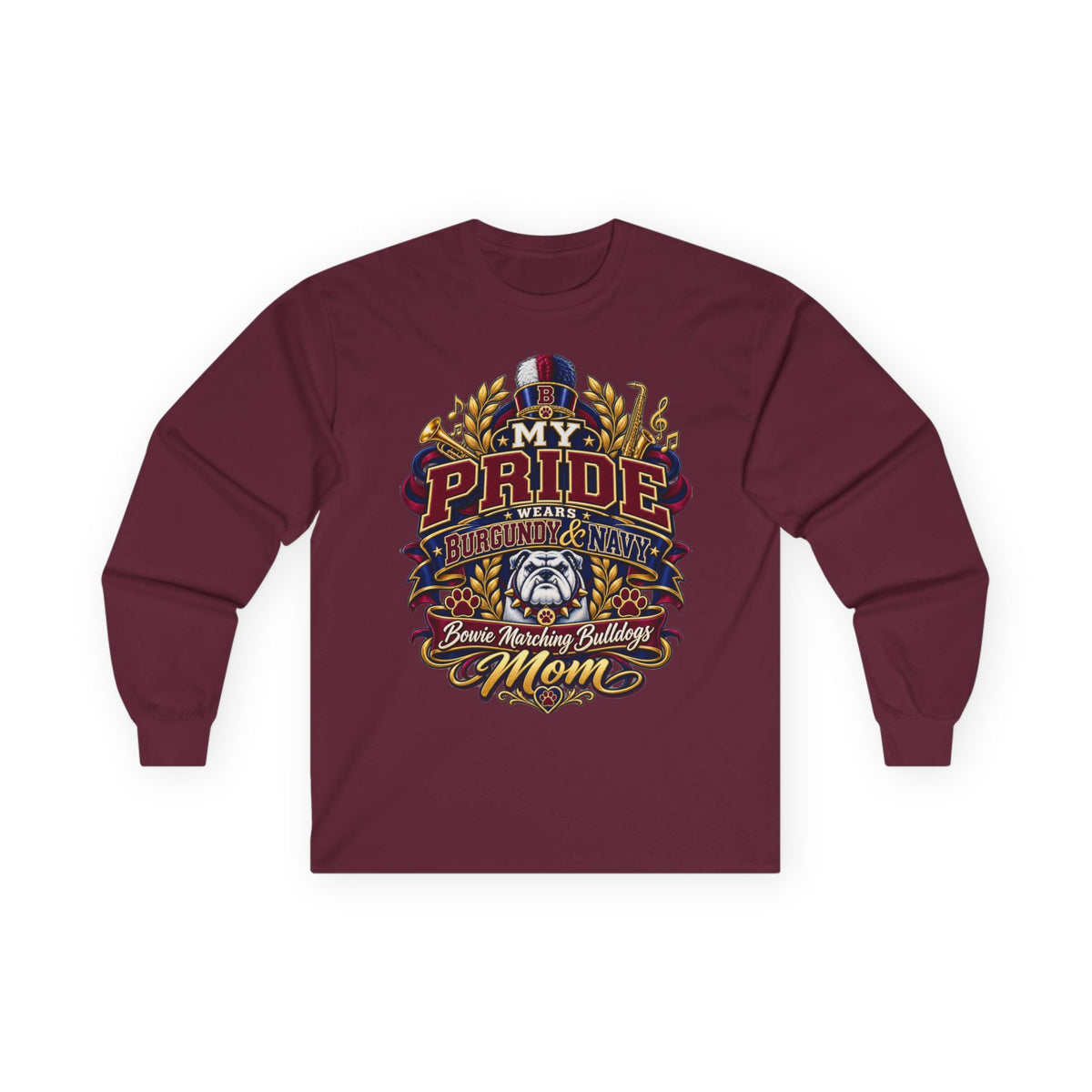 Bulldog Mom Pride Long Sleeve Tee