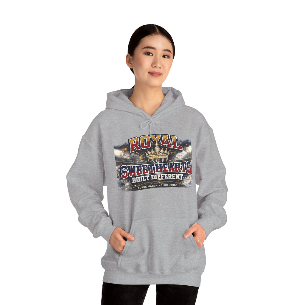 Royal Sweethearts Hoodie — "Built Different" Vintage Motorcycle Graphic