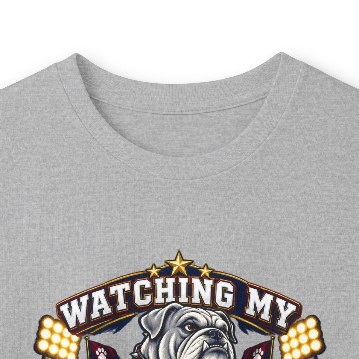 Watching My Bulldog March Into Greatness Long Sleeve Tee