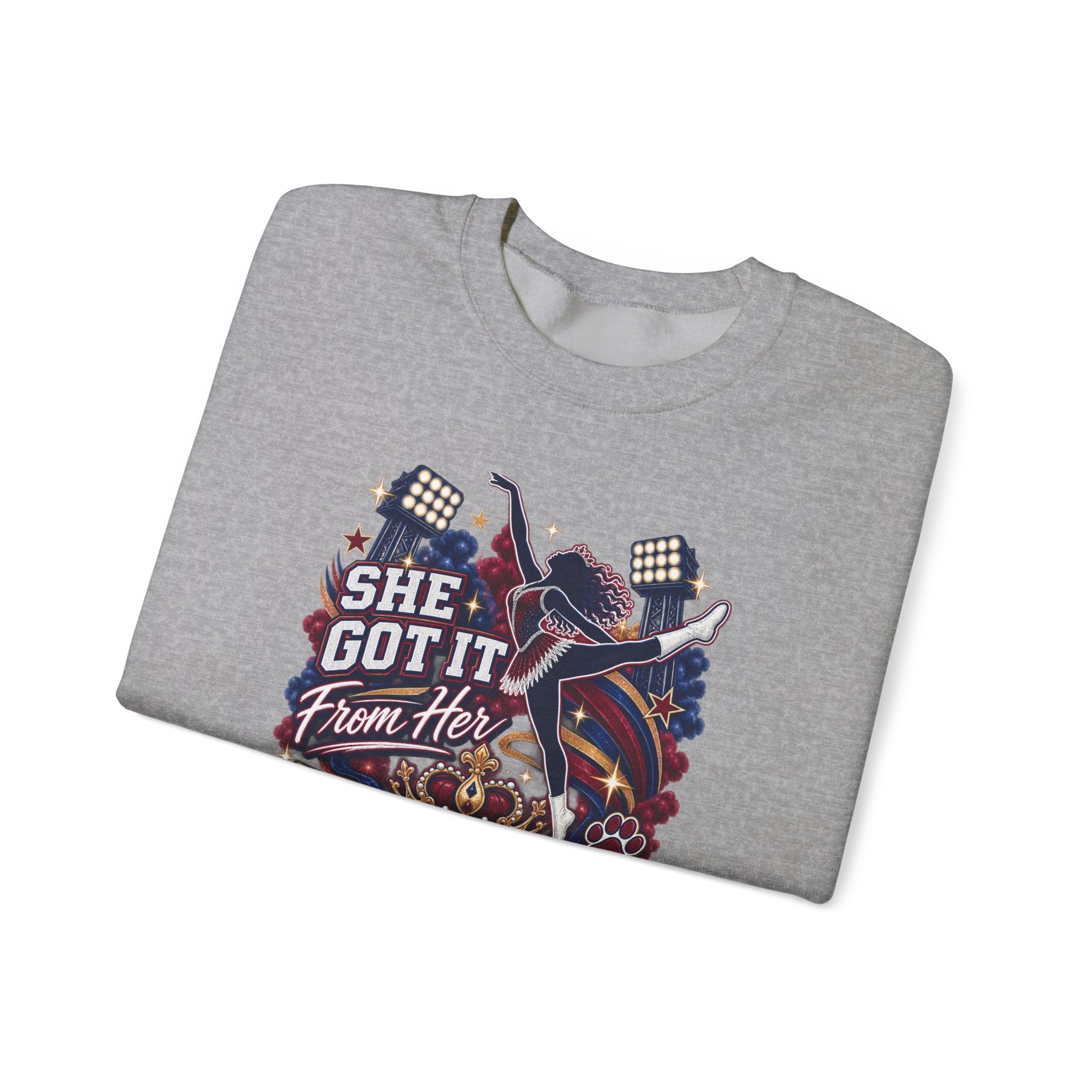 Grandma Rocker Crewneck Sweatshirt — "She Got It From Her Grandma" Vintage Concert Design