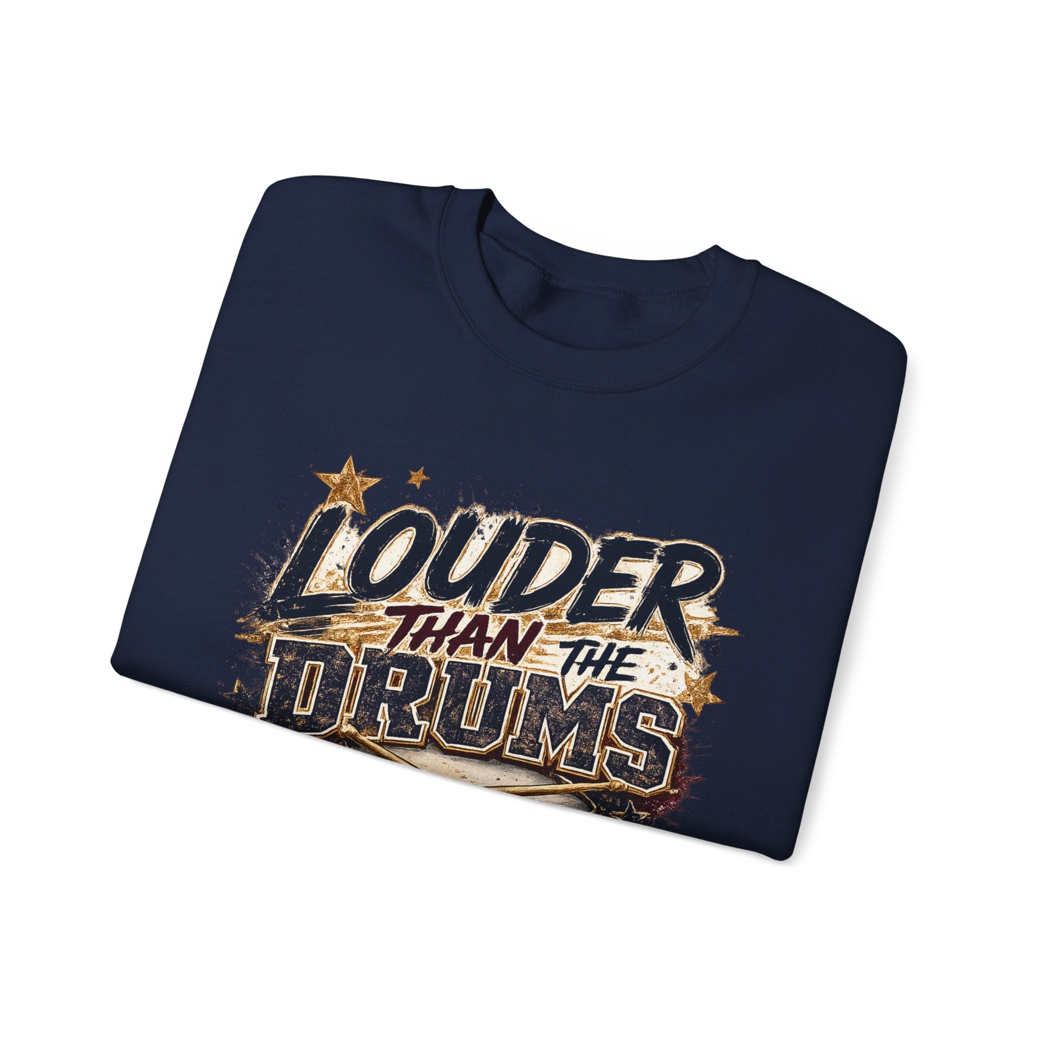 Crewneck Sweatshirt - "Louder Than The Drums" Dawg Pound Mama Graphic
