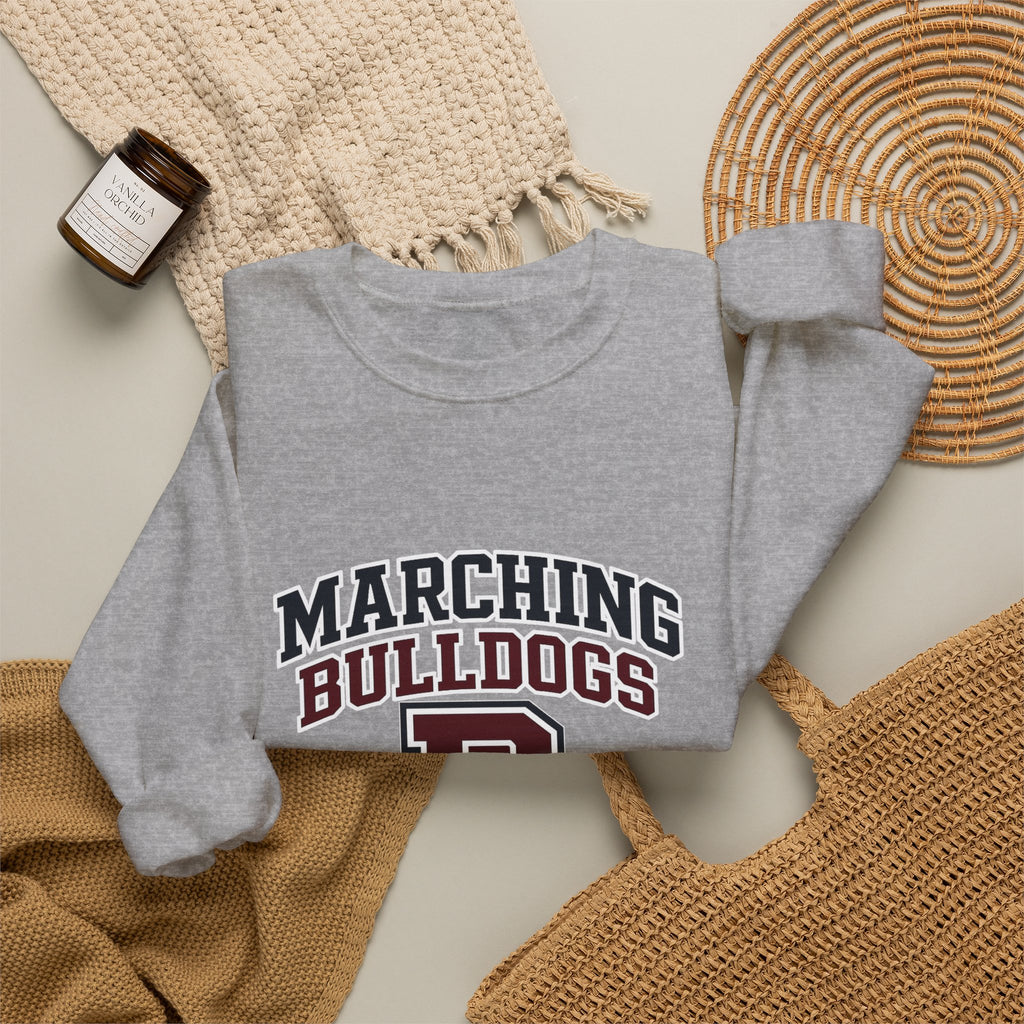 Marching Bulldogs Crewneck Sweatshirt — Vintage Collegiate Band Tee