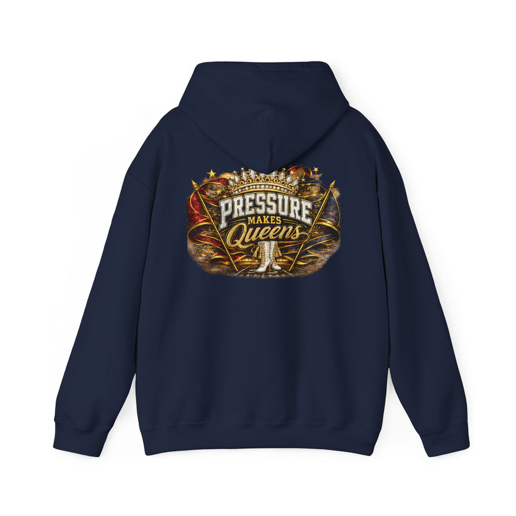 Pressure Makes Queens Hoodie — Grace Power Precision Graphic Pullover