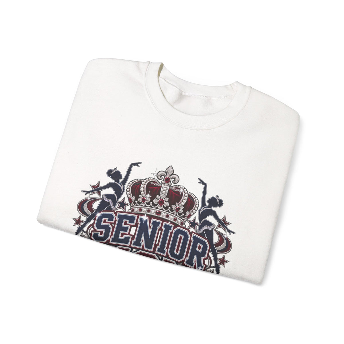Senior Mom Crewneck Sweatshirt – 'Senior Mom: Royal Sweethearts' Graduation Pullover