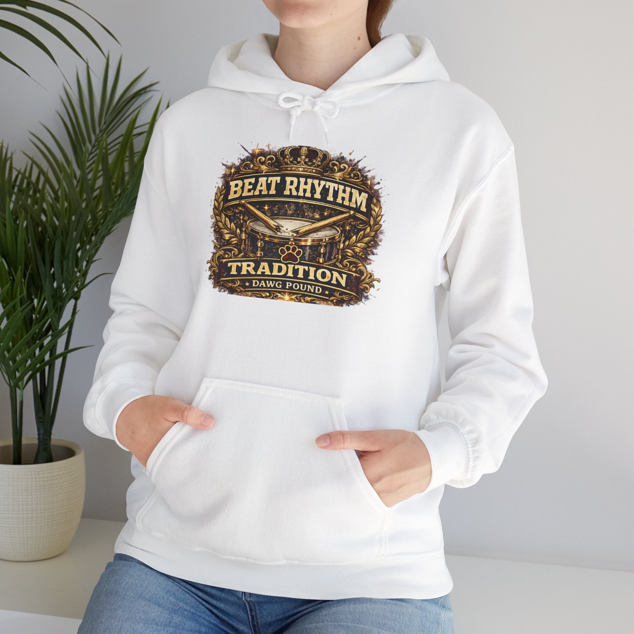 Drumline 'Beat Rhythm Tradition' Hoodie – Vintage Marching Band Sweatshirt