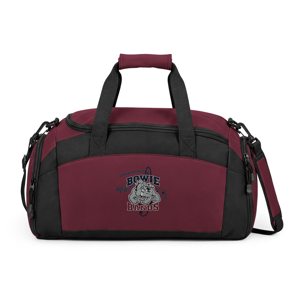 Maroon Bulldog Gym Bag — Durable Duffel with Mascot Logo
