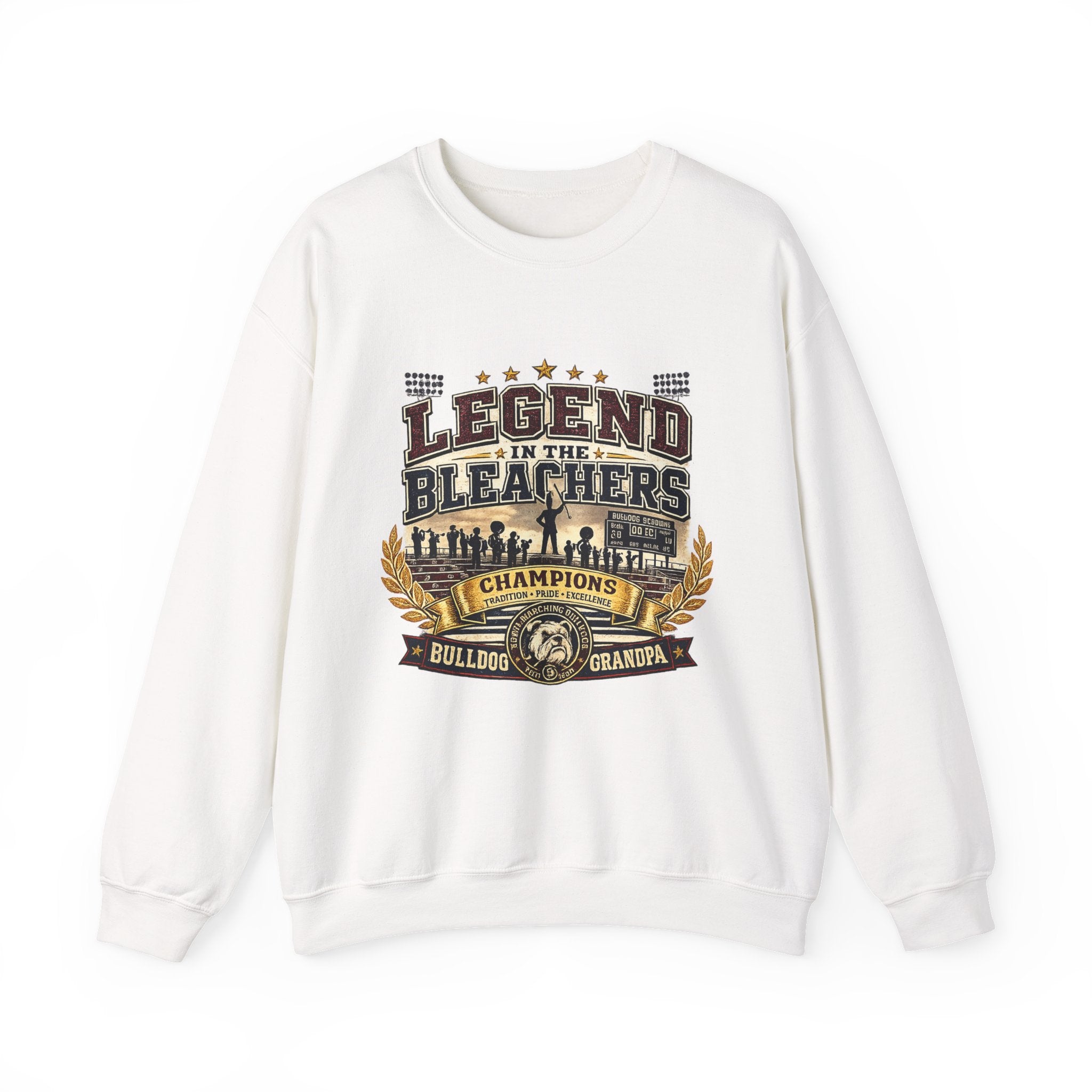 Crewneck Sweatshirt —  Bulldog Grandpa Champions Crewneck