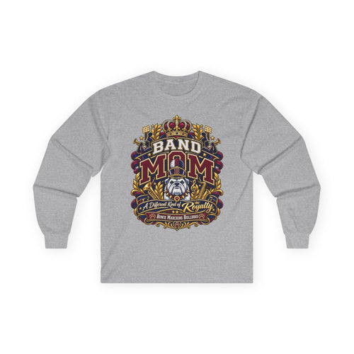 Band Mom Long Sleeve Tee — Proud Marching Band Mom Graphic Shirt