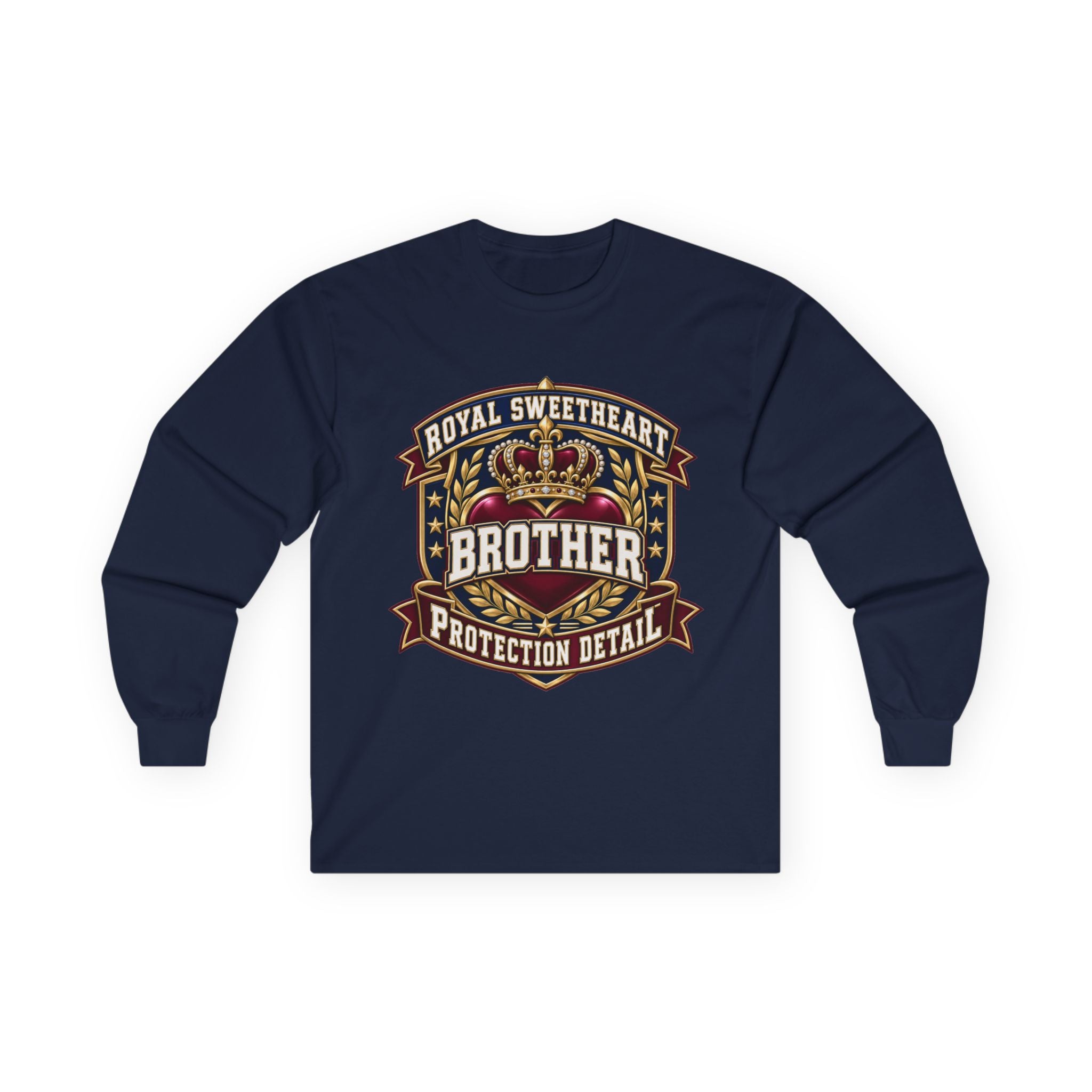 Brother Protection Detail Long Sleeve Tee — "Royal Sweetheart" Crest