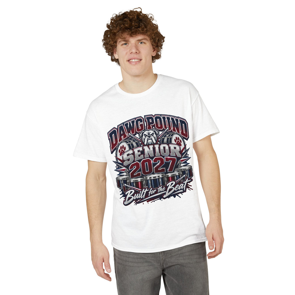 T-Shirt — Dawg Pound Senior 2027 "Built for the Beat" Graduation Tee