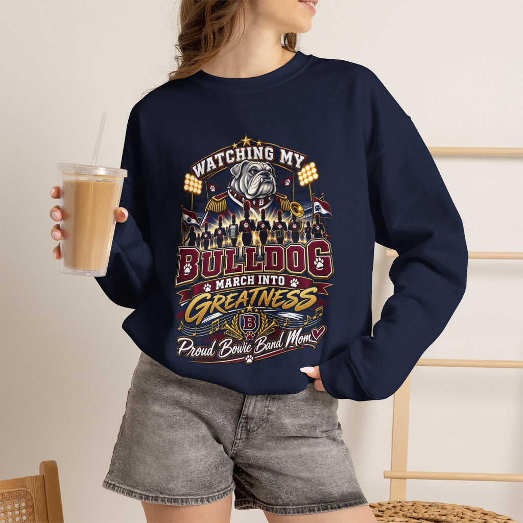 Bulldog March Into Greatness Crewneck Sweatshirt