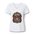 Women's Relaxed Heather CVC V-Neck Tee
