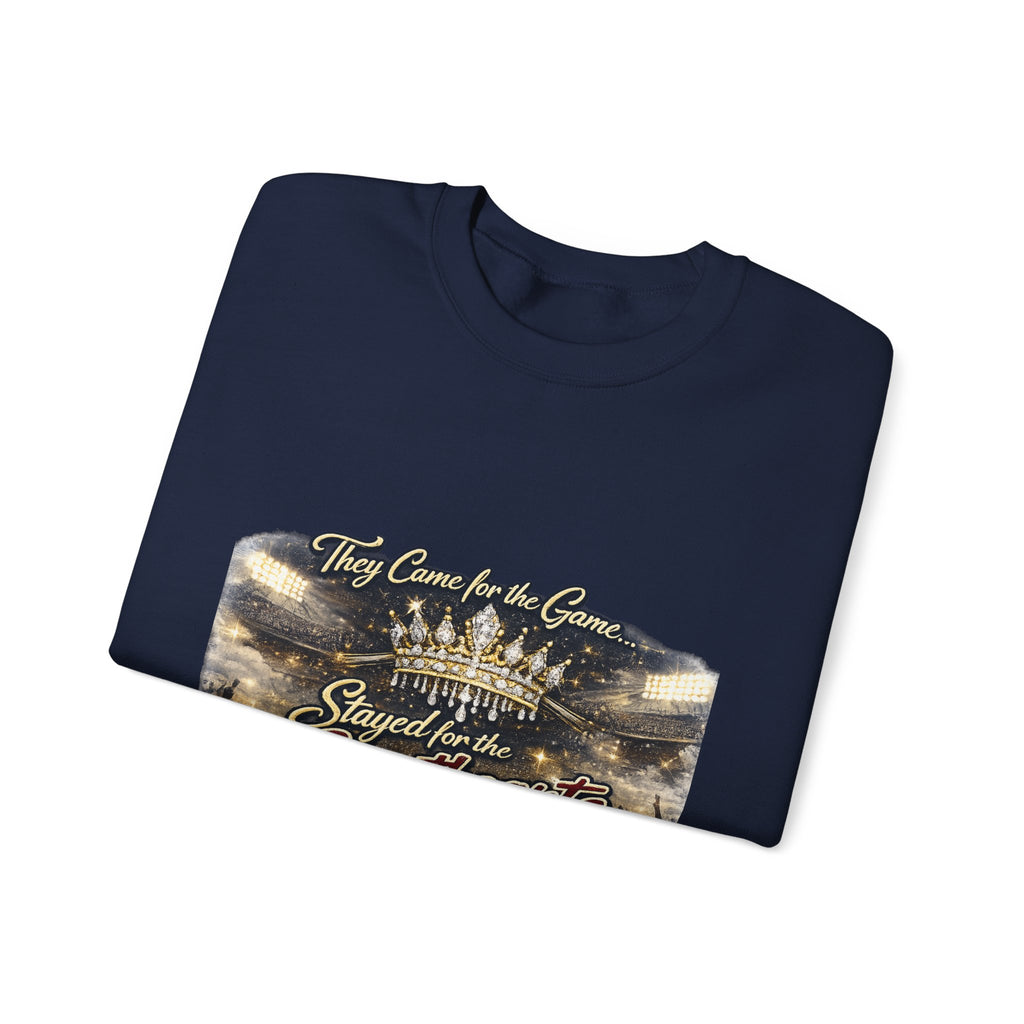 Crewneck Sweatshirt — 'Stayed for the Sweethearts' Vintage Stadium Graphic