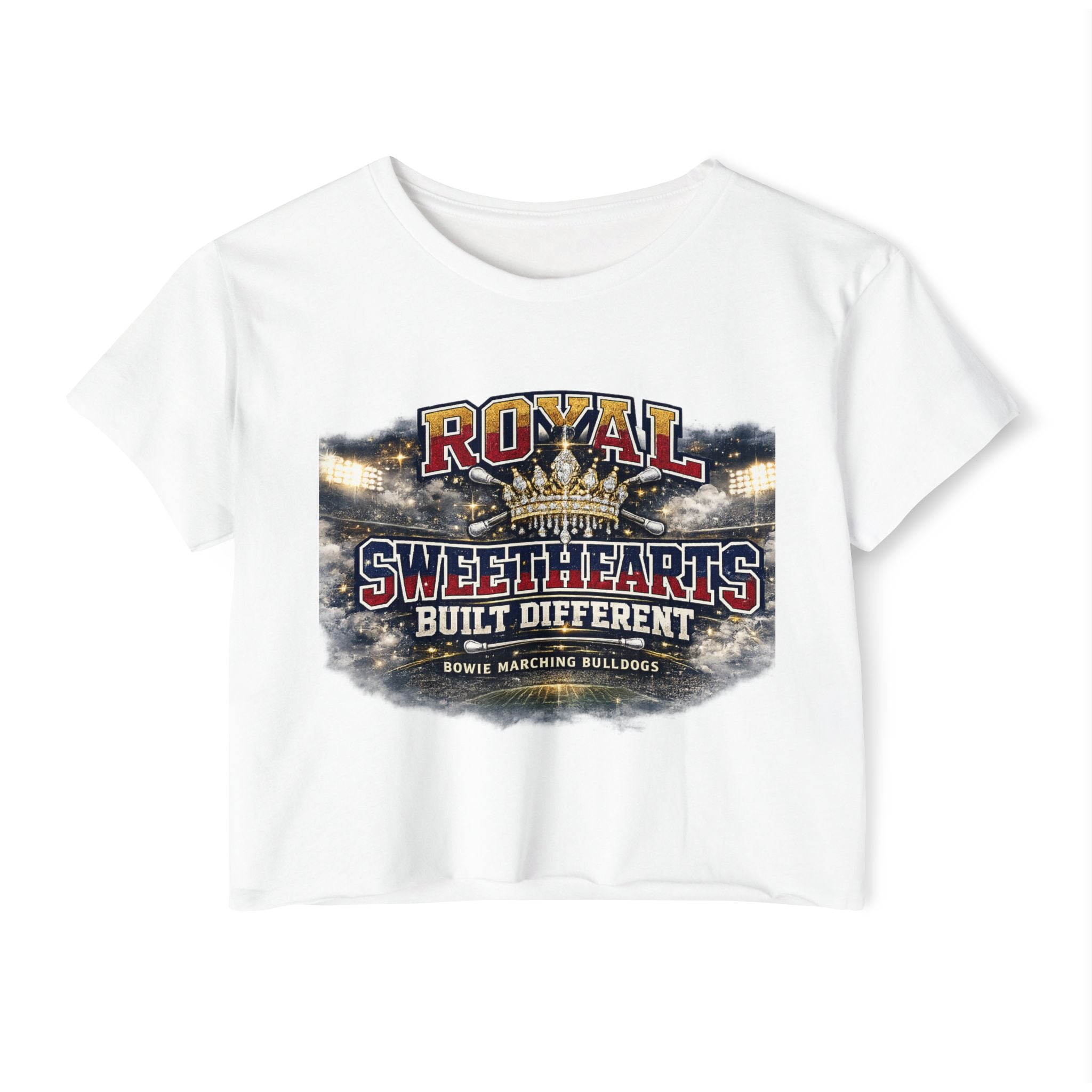 Festival Crop Top — "Royal Sweethearts Built Different" Graphic