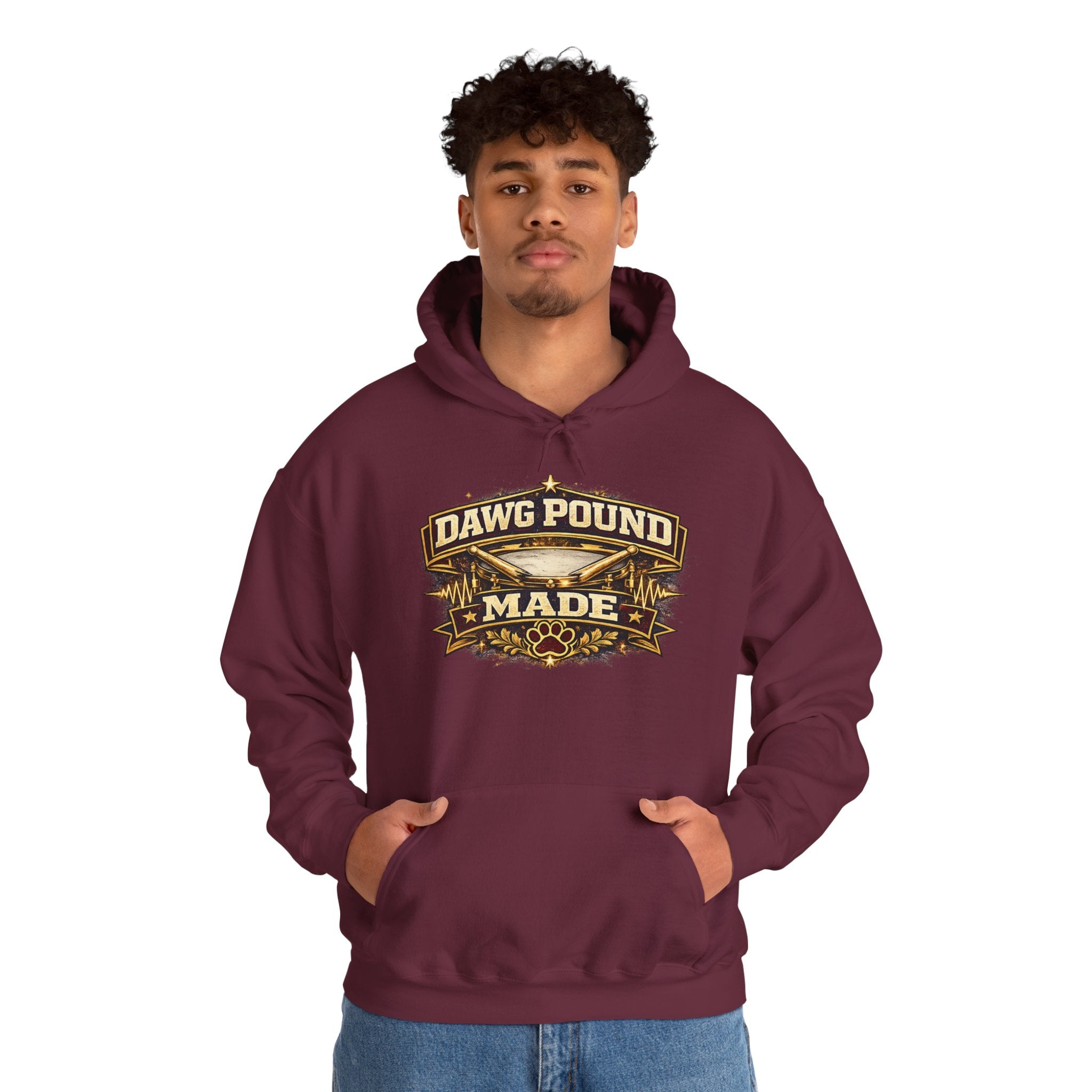 Dawg Pound Made Hoodie – Vintage Football Fan Pullover