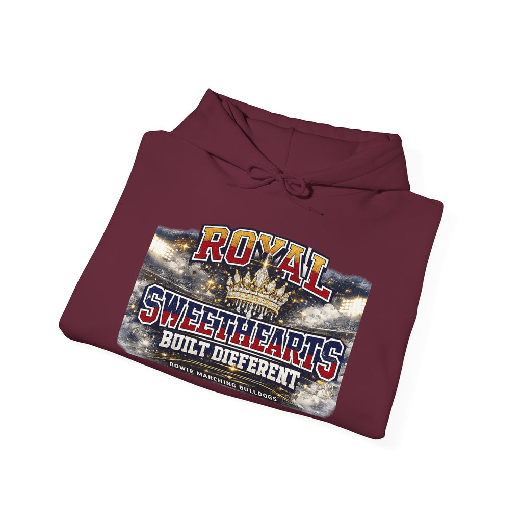 Royal Sweethearts Hoodie — "Built Different" Vintage Motorcycle Graphic