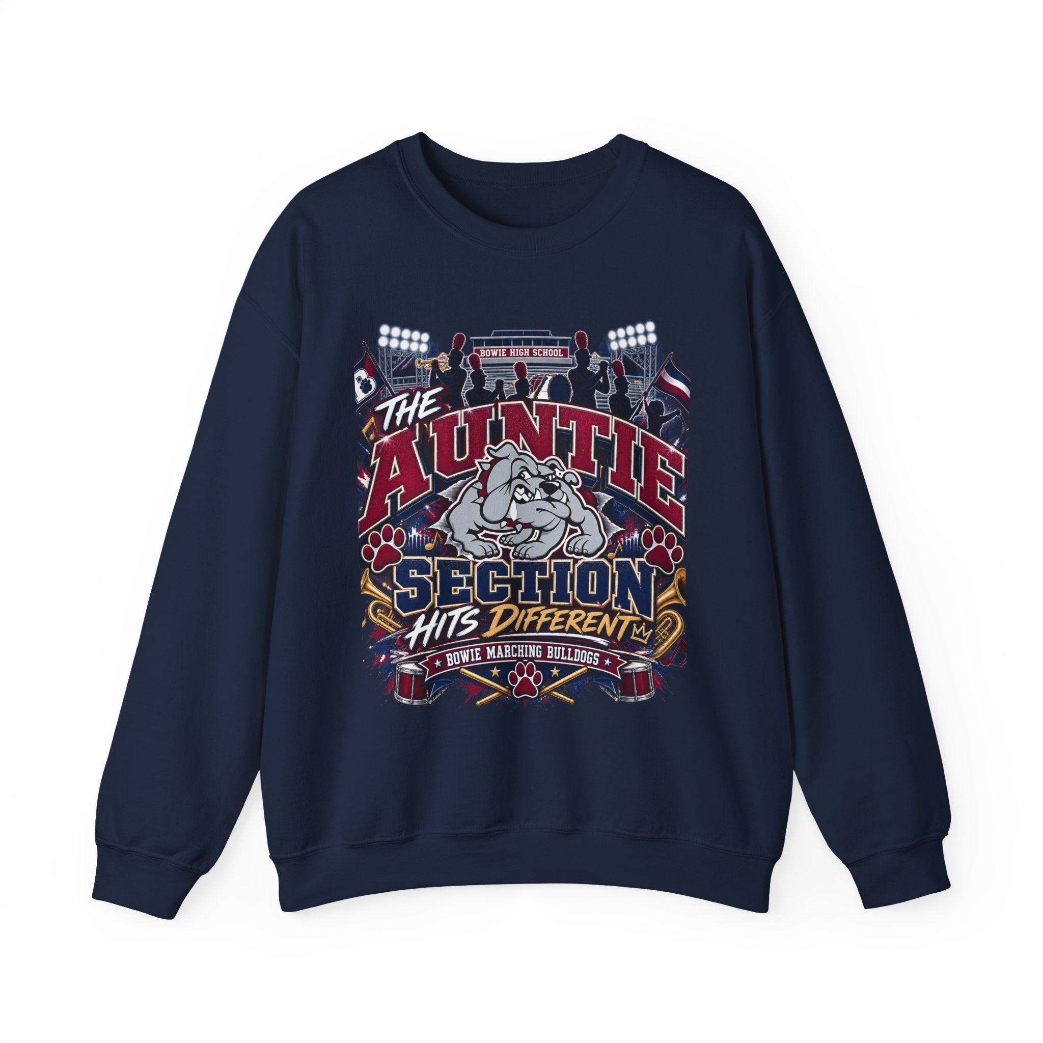 The Auntie Section Sweatshirt - "Hits Different" Retro Bulldog Crewneck