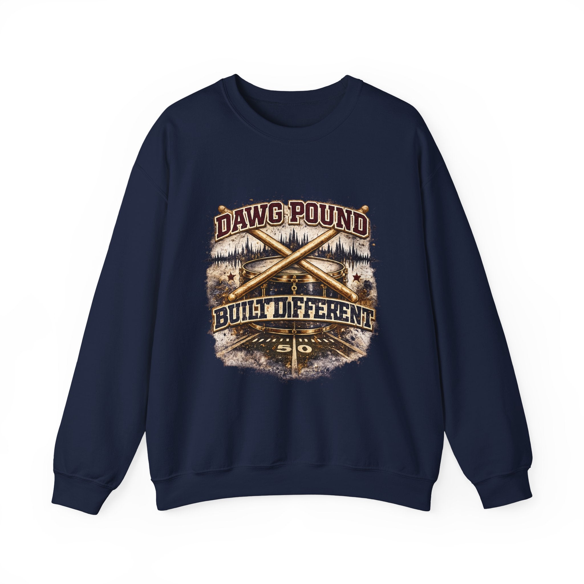 Dawg Pound 'Built Different' Crewneck Sweatshirt — Retro Hunting Graphic Pullover