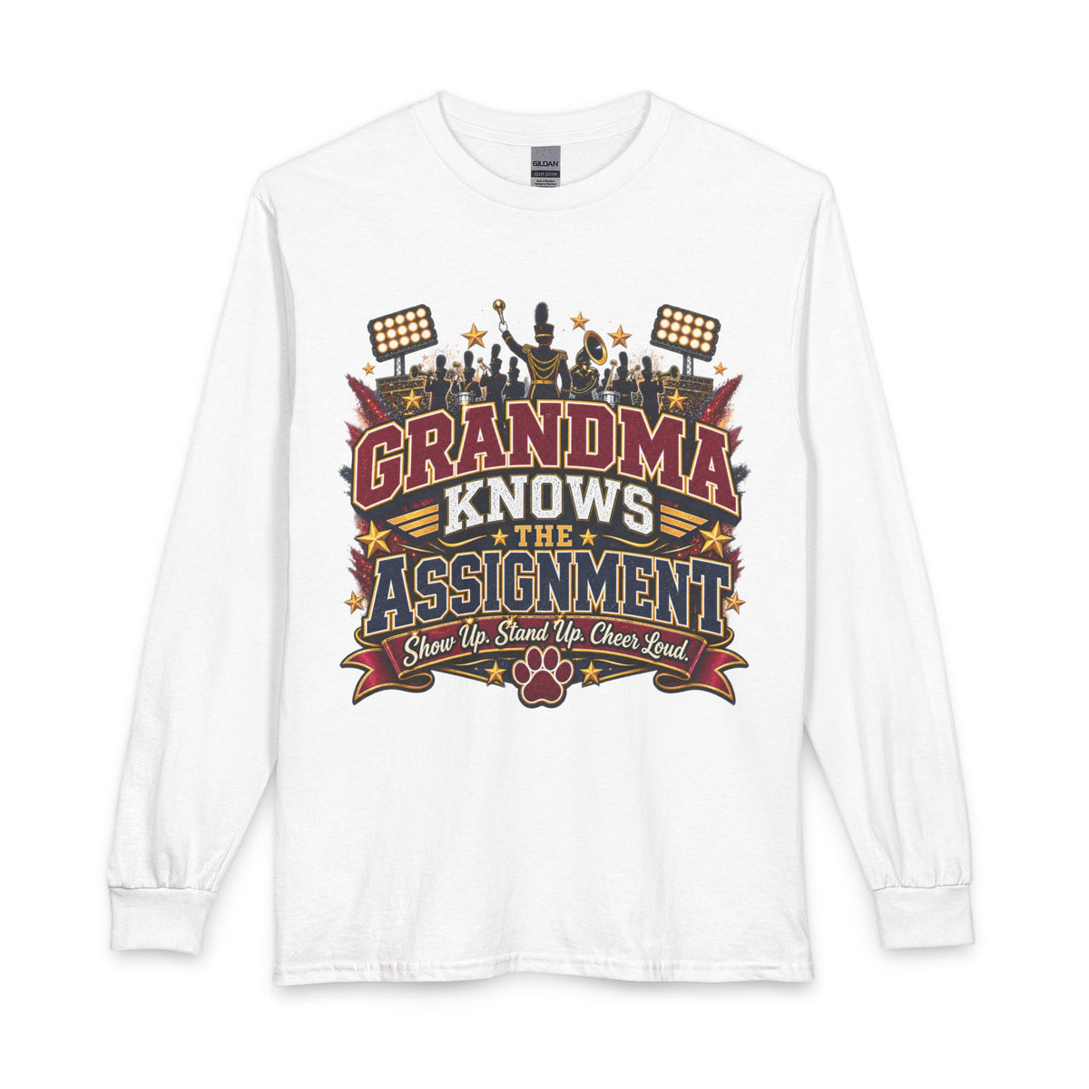 Grandma Knows The Assignment Long Sleeve Shirt – Cheer Mom Football Sideline Tee