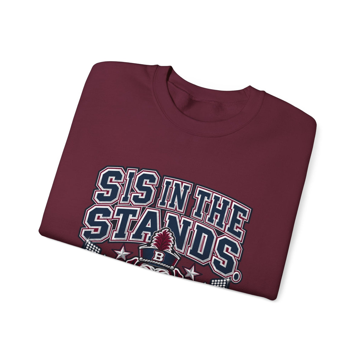 Crewneck Sweatshirt — “Sis in the Stands” Bulldog Fan Pullover