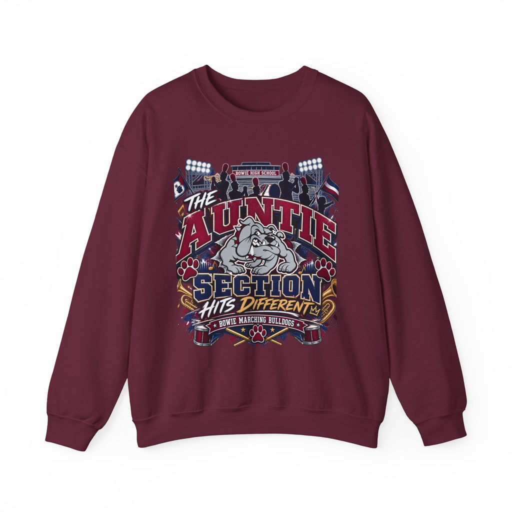 The Auntie Section Sweatshirt - "Hits Different" Retro Bulldog Crewneck