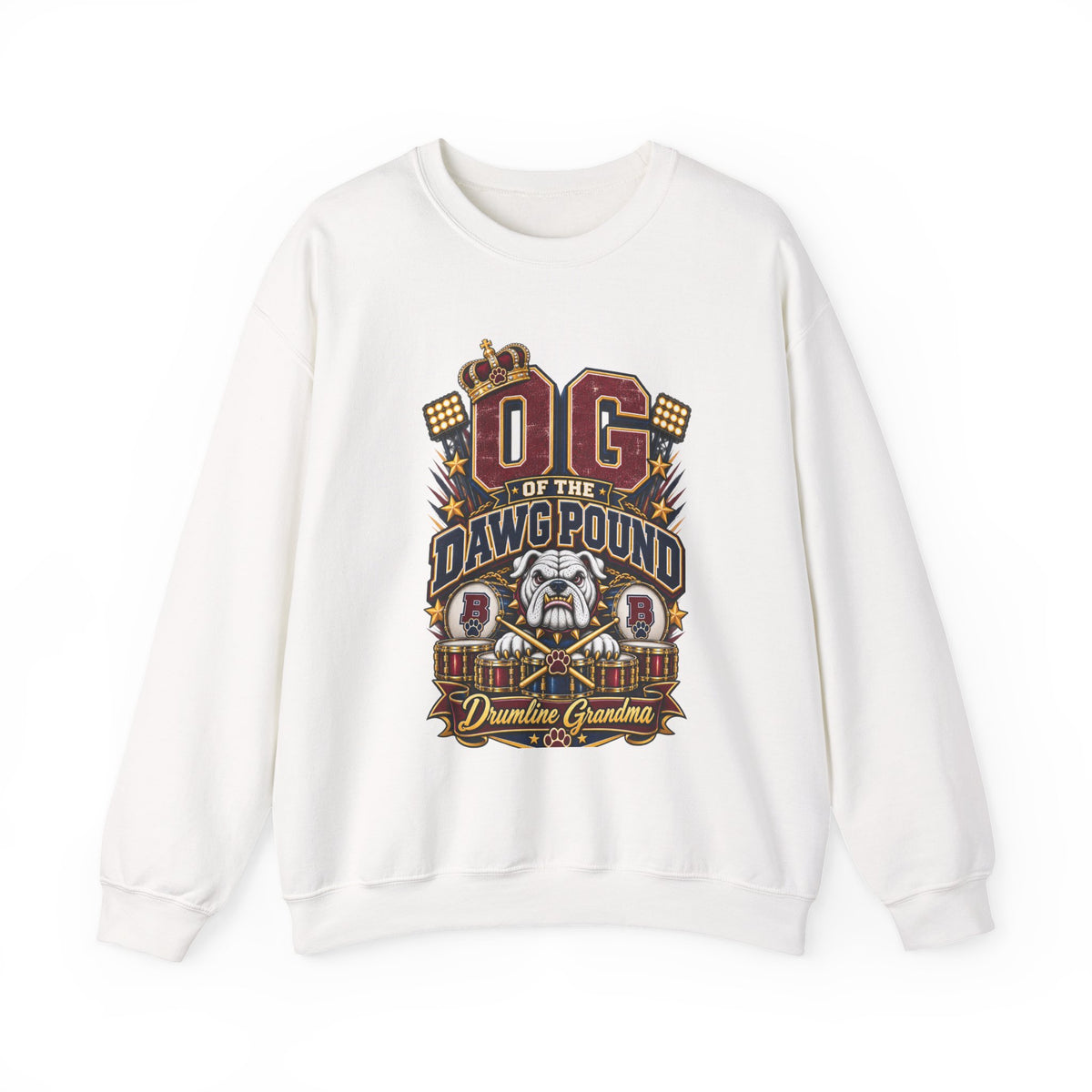 OG of the Dawg Pound Crewneck Sweatshirt — Dawg Pound Vintage Bulldog Football Fan Pullover