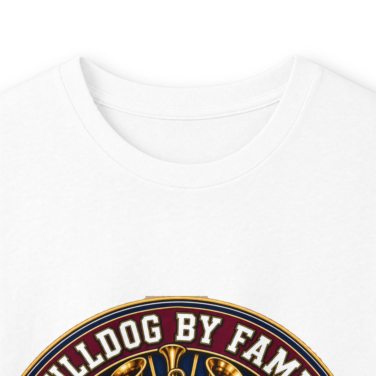Bulldog By Family Long Sleeve Tee — "Loud By Choice" Vintage Dog Crew Shirt