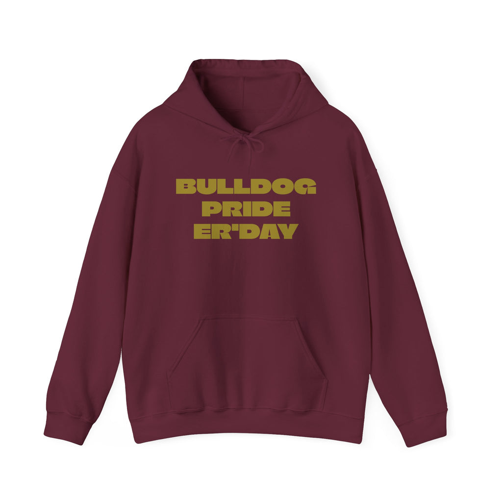 Bulldog Pride Hoodie — "My Favorite Show Starts at Halftime" Football Fan Pullover