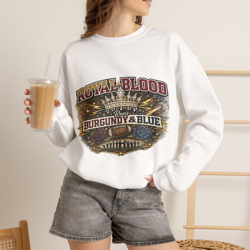 Royal Blood 'Burgundy & Blue' Crewneck Sweatshirt