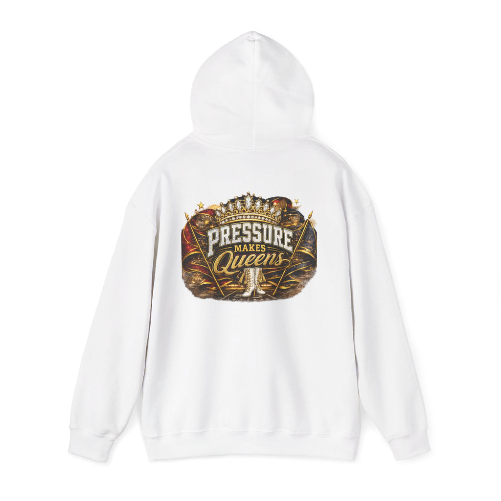 Pressure Makes Queens Hoodie — Grace Power Precision Graphic Pullover