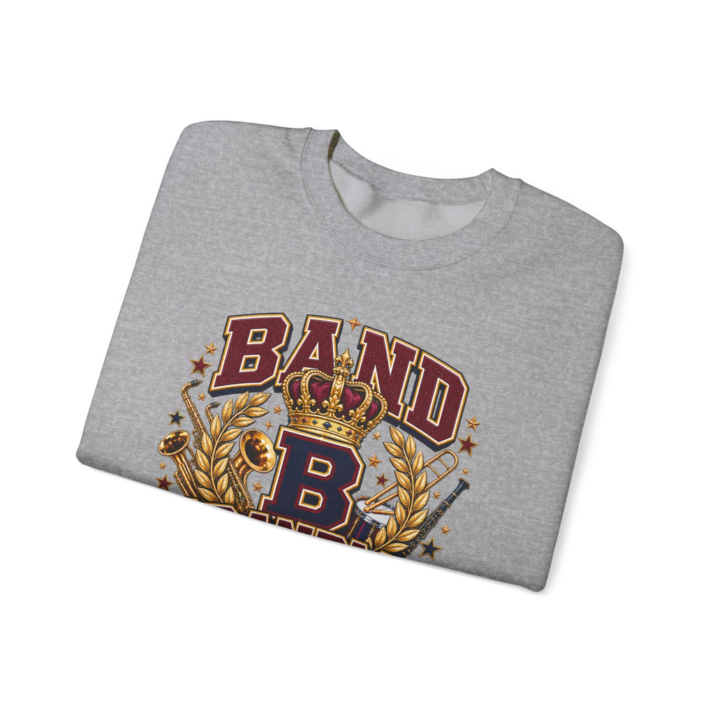 Band Grandma Sweatshirt – Vintage Crowned 'B' Music Mom Crewneck
