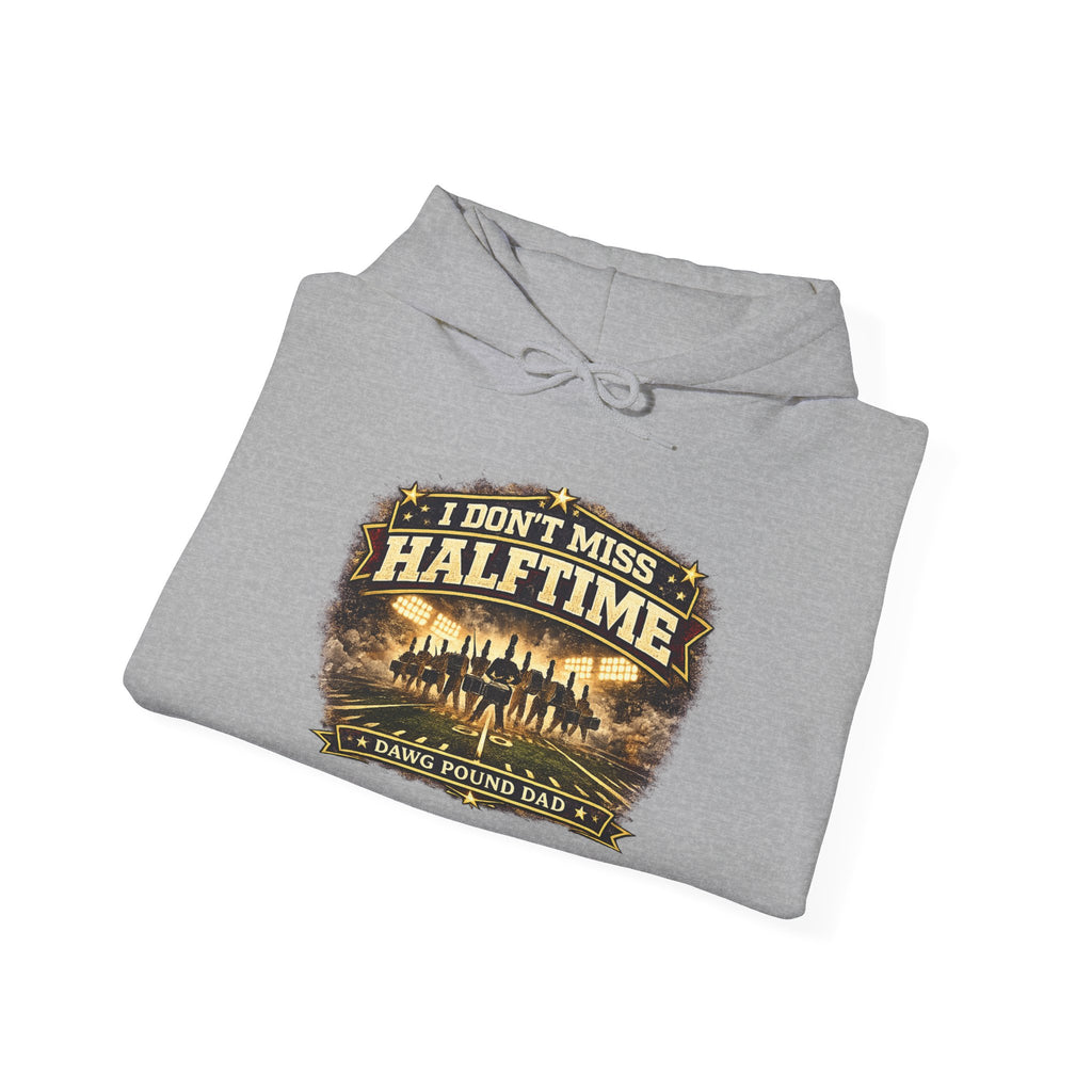 Halftime Country Dad Hoodie — "I Don't Miss Halftime, I Was On The Field" Vintage Football Sweatshirt