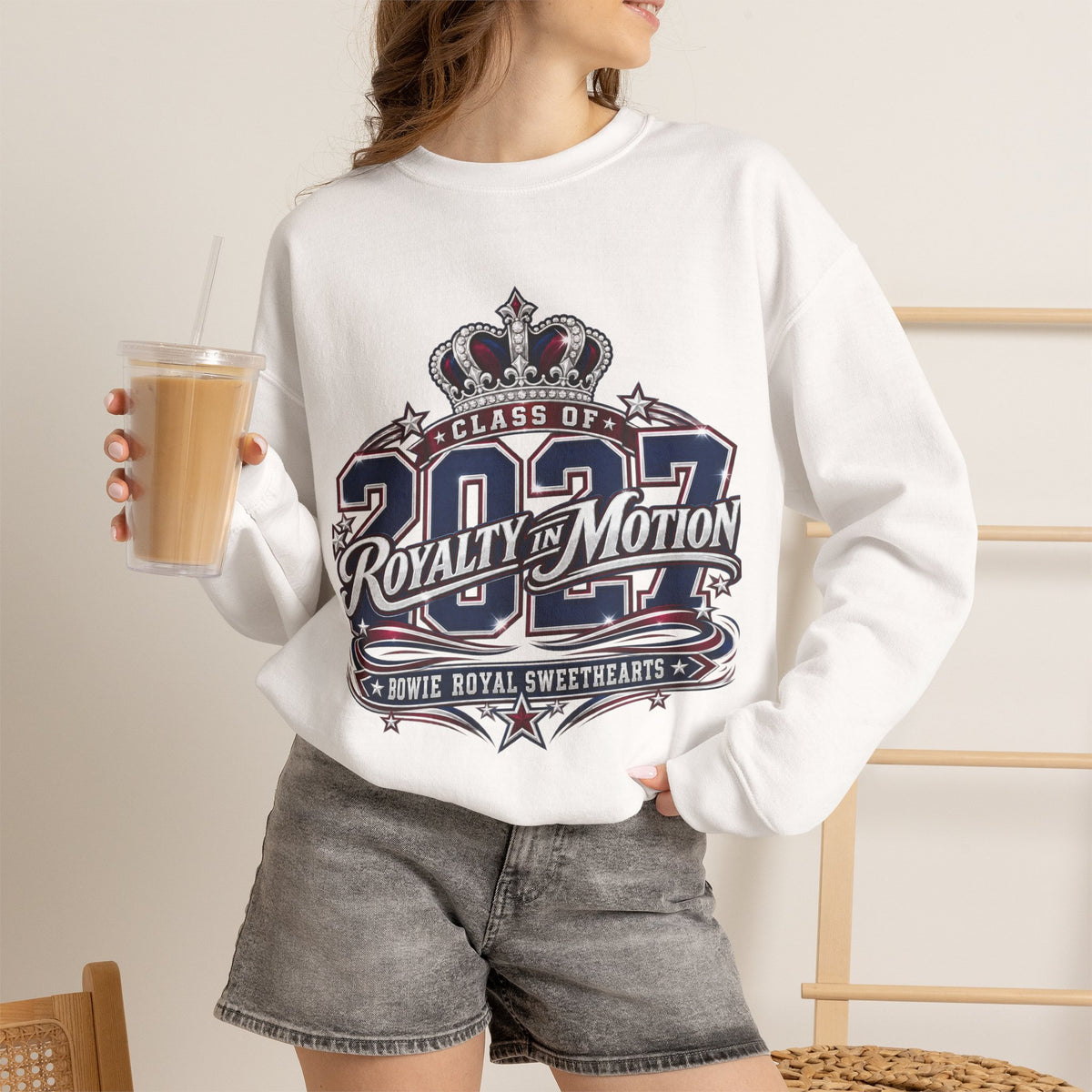 Class of 2027 'Royalty in Motion' Crewneck Sweatshirt