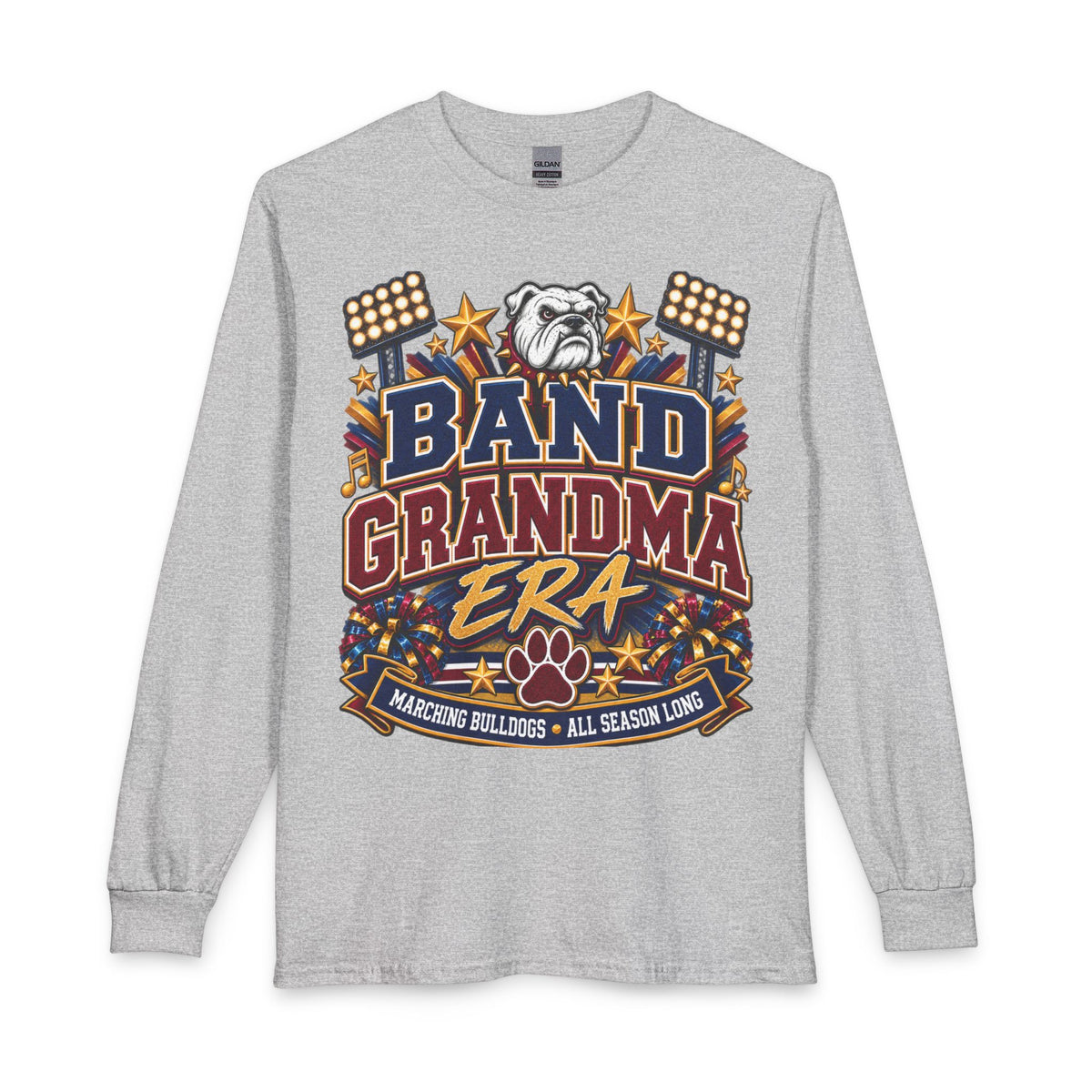 Band Grandma Era Long Sleeve Tee - Marching Bulldogs Pride